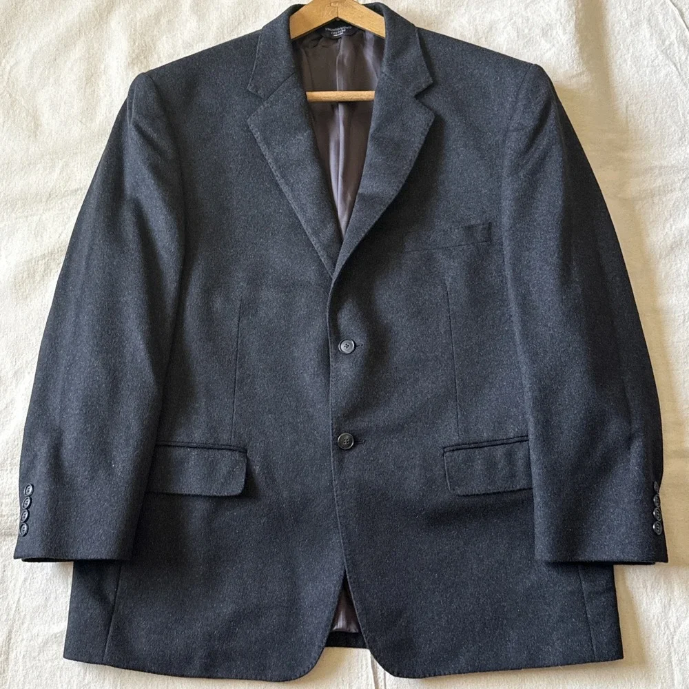 Pronto Uomo Couture 100% Cashmere Blazer Black 44 Short Luxury Coat